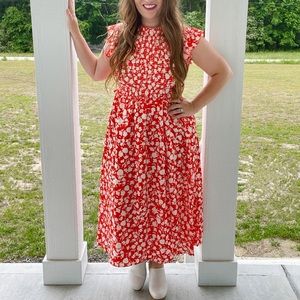 Floral Dress With Slit